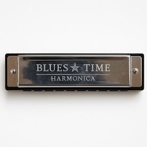 Blues Time Harmonica in Chrome Finish